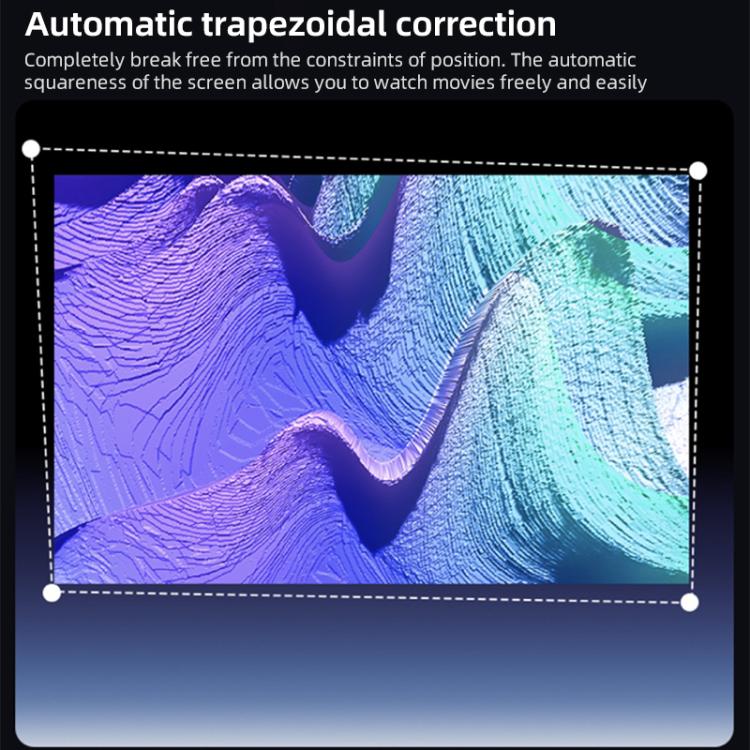 Cheerlux C58A1 Android Version 1920x1080P 650ANSI Smart Projector, with Front Display