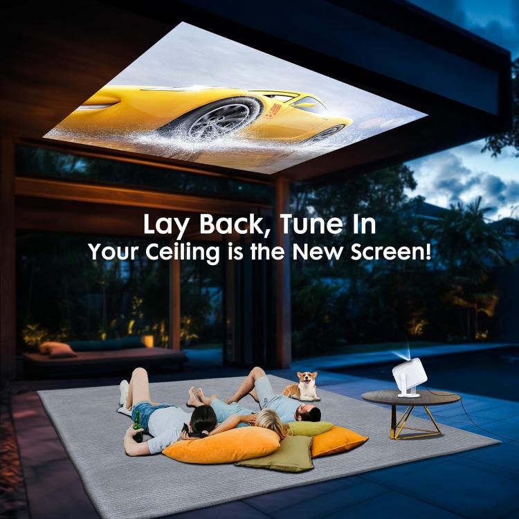 Cheerlux H1 Same Screen Version 1280x720P 180ANSI Smart Projector, with Gimbal