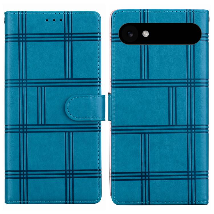 Embossed Checkered Leather Phone Case