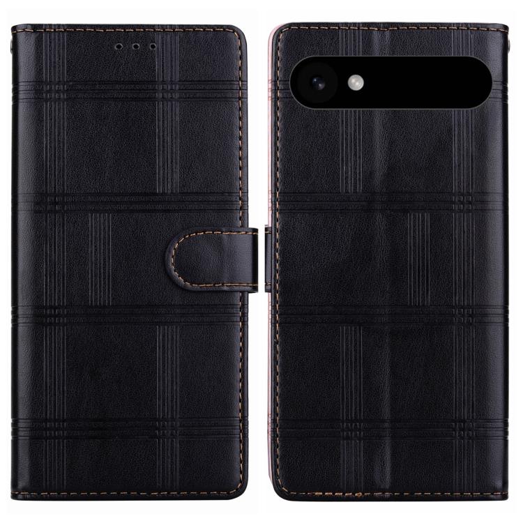 Embossed Checkered Leather Phone Case