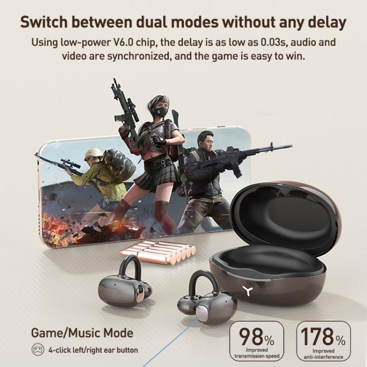 ZGA GS24 Ear Clip Wireless Bluetooth Earphones