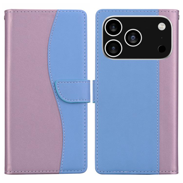 Embossed Two-Color Leather Phone Case