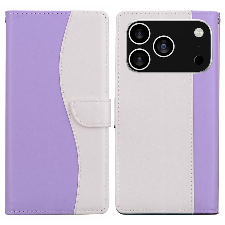 Embossed Two-Color Leather Phone Case