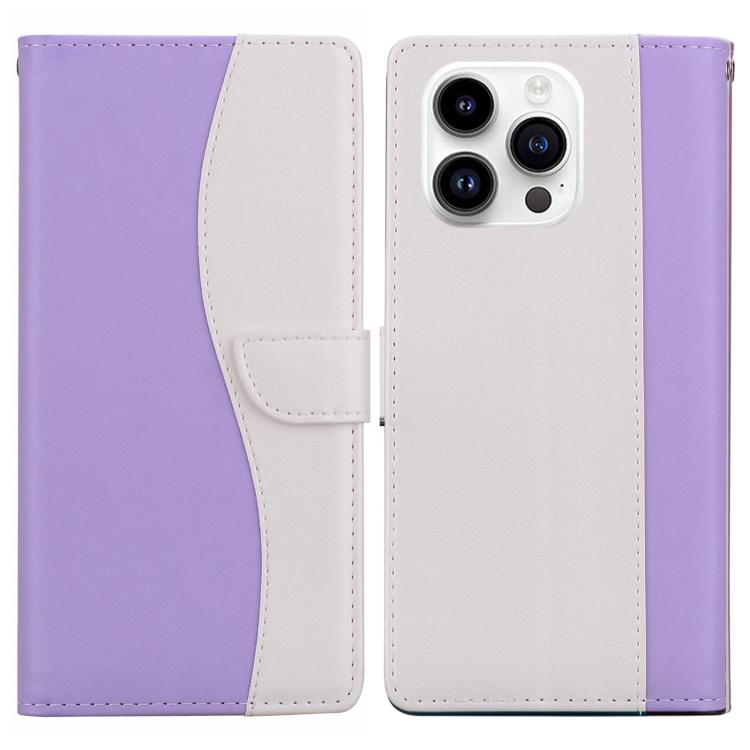 Embossed Two-Color Leather Phone Case