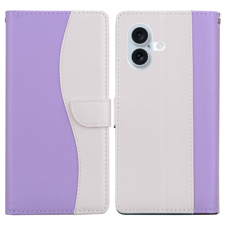 Embossed Two-Color Leather Phone Case
