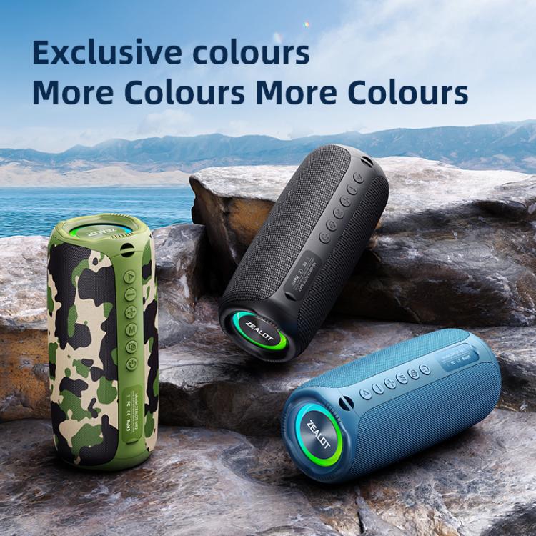 Zealot MP2 20W Portable Outdoor RGB Bluetooth Speaker