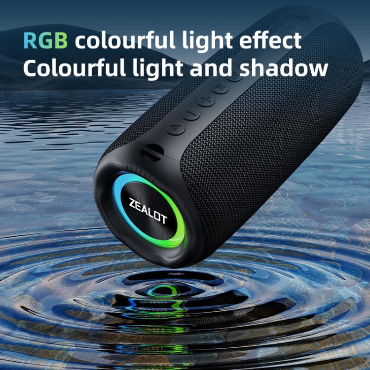 Zealot MP2 20W Portable Outdoor RGB Bluetooth Speaker