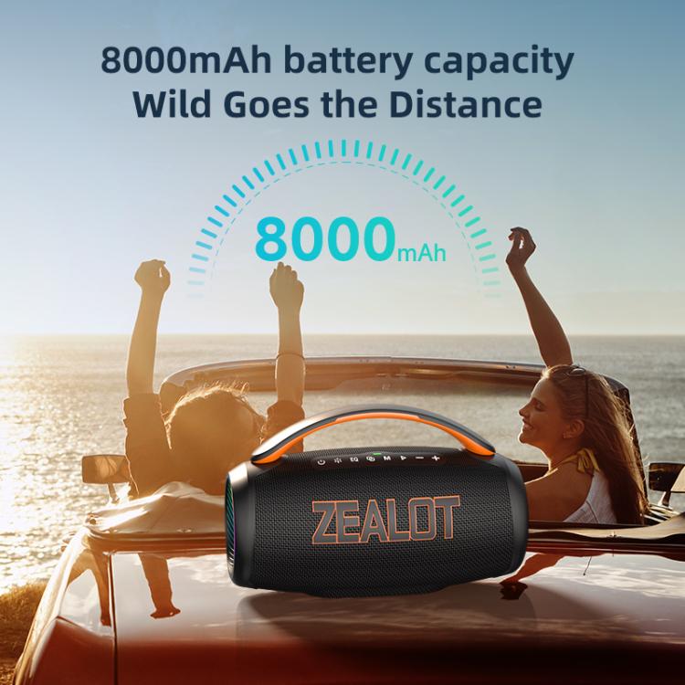 Zealot P12 60W Portable Handheld Outdoor RGB Bluetooth Speaker