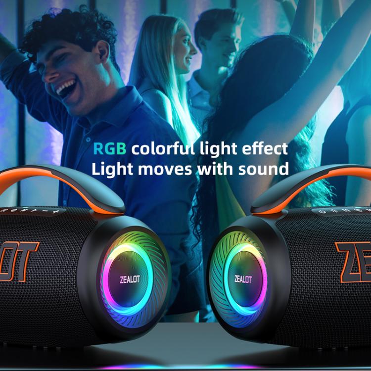 Zealot P12 60W Portable Handheld Outdoor RGB Bluetooth Speaker