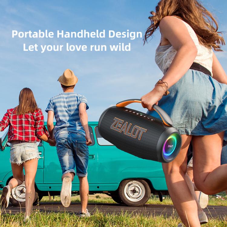 Zealot P12 60W Portable Handheld Outdoor RGB Bluetooth Speaker