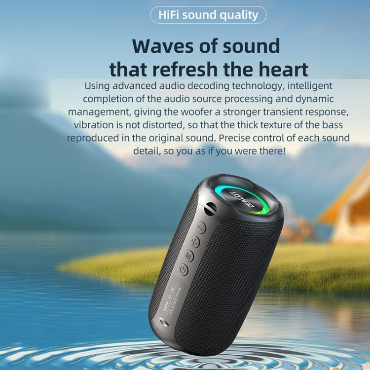 Zealot M2 8W Portable Outdoor RGB Bluetooth Speaker