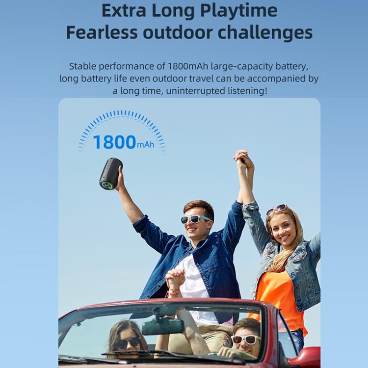 Zealot M2 8W Portable Outdoor RGB Bluetooth Speaker