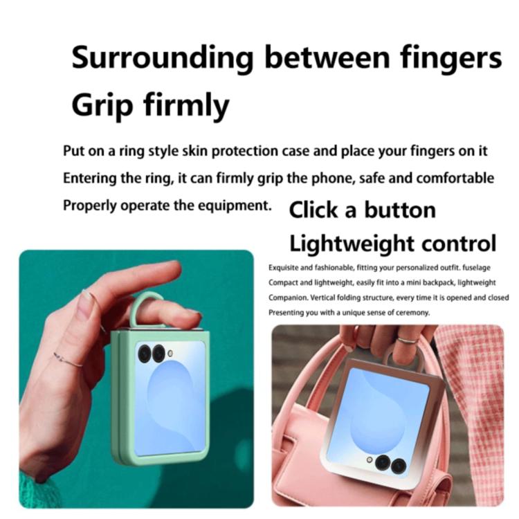 Large Window Ring Holder Skin Feel PC Phone Case