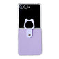 Transparent Frame Jelly PU + PC Phone Case with Ring Holder, For Samsung Galaxy Z Flip6 5G / Z Flip7 FE, For Samsung Galaxy Z Flip7 5G, For Samsung Galaxy Z Flip5 5G