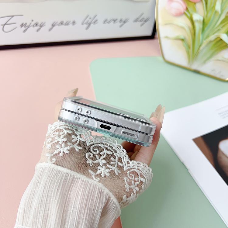Transparent Frame Jelly PU + PC Phone Case with Ring Holder, For Samsung Galaxy Z Flip6 5G / Z Flip7 FE, For Samsung Galaxy Z Flip7 5G, For Samsung Galaxy Z Flip5 5G