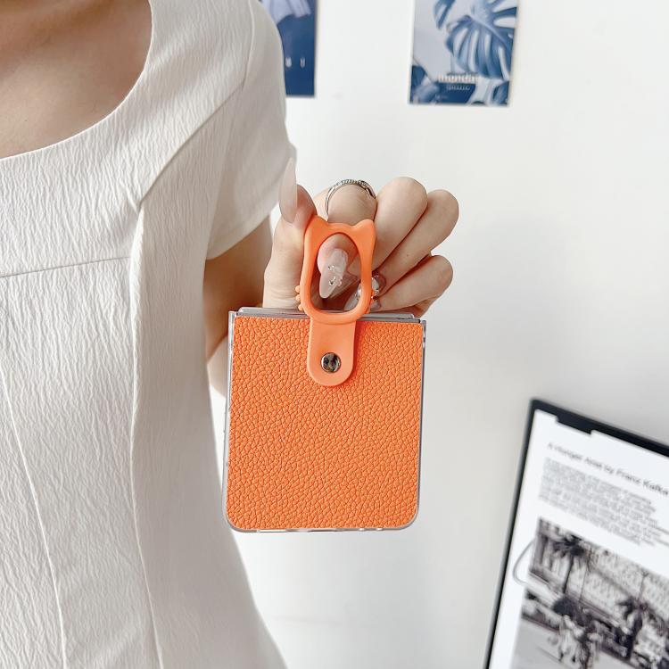 Transparent Frame Jelly PU + PC Phone Case with Ring Holder