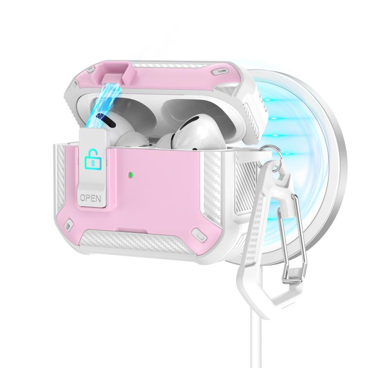 Two Color MagSafe Magnetic Earphone Case with Holder & Security Lock