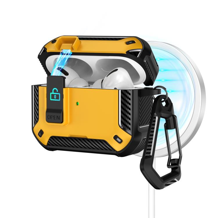 Two Color MagSafe Magnetic Earphone Case with Holder & Security Lock