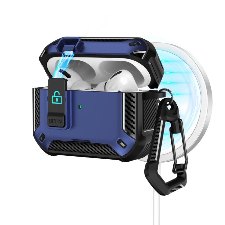 Two Color MagSafe Magnetic Earphone Case with Holder & Security Lock