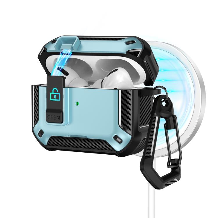 Two Color MagSafe Magnetic Earphone Case with Holder & Security Lock