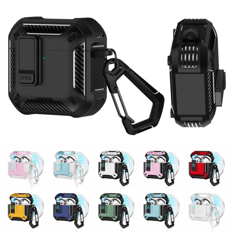 Two Color MagSafe Magnetic Earphone Case with Holder & Security Lock