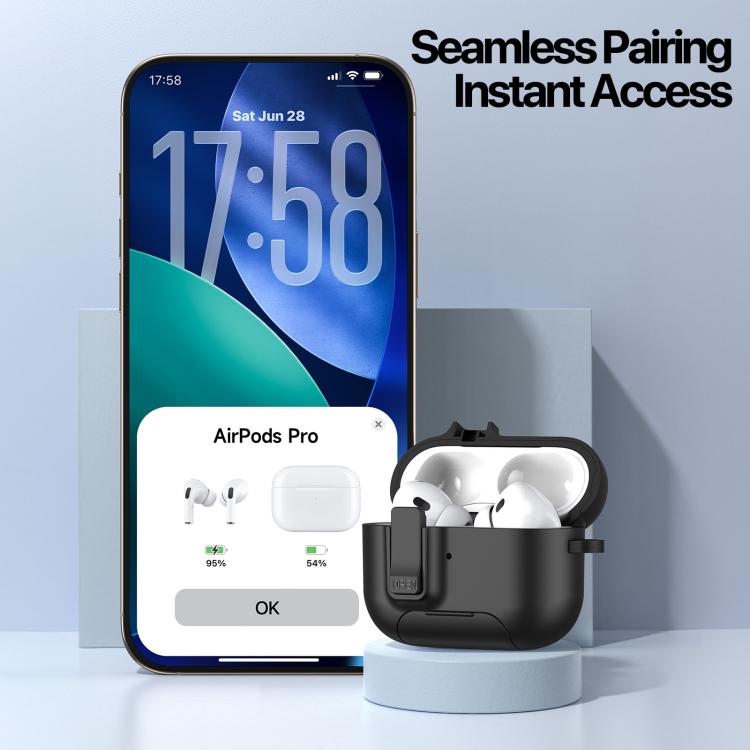 DUX DUCIS PECQ Series Magnetic Earphone Case with Holder & Security Lock