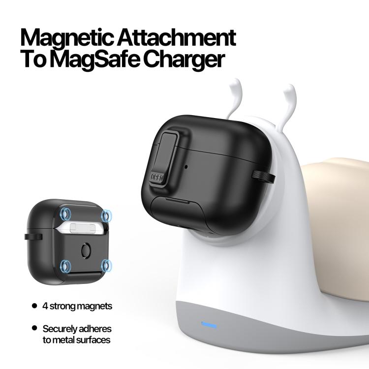 DUX DUCIS PECQ Series Magnetic Earphone Case with Holder & Security Lock