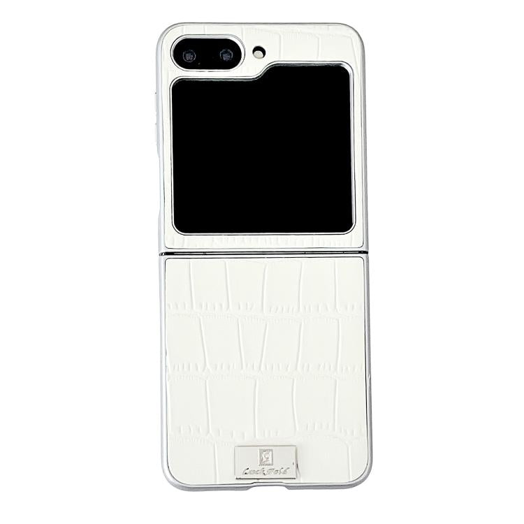 Silver Edge Crocodile Pattern Foldable Phone Case