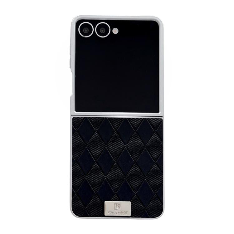 Silver Edge Diamond Checkered Foldable Phone Case