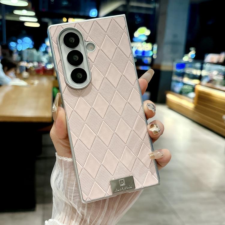 Silver Edge Diamond Checkered Foldable Phone Case