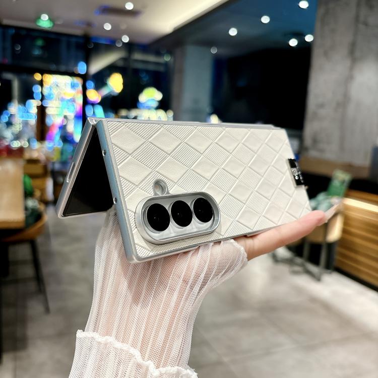 Silver Edge Diamond Checkered Foldable Phone Case