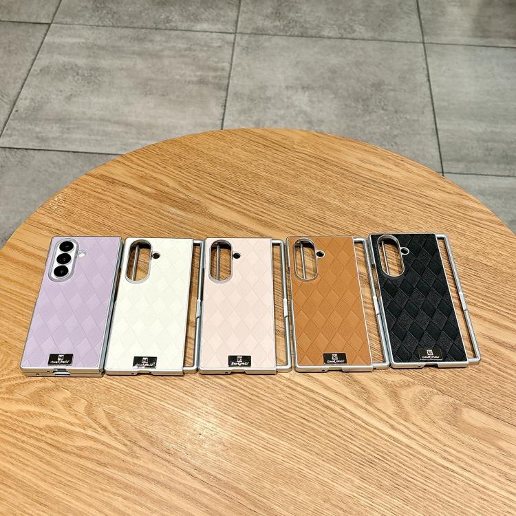 Silver Edge Diamond Checkered Foldable Phone Case