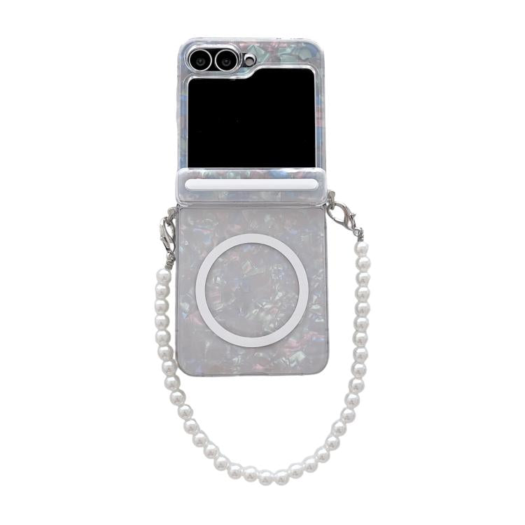 Axis Pearlescent Shell Texture MagSafe Phone Case with Bracelet