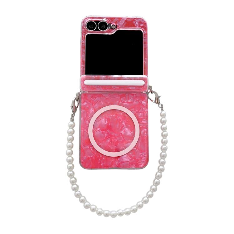 Axis Pearlescent Shell Texture MagSafe Phone Case with Bracelet