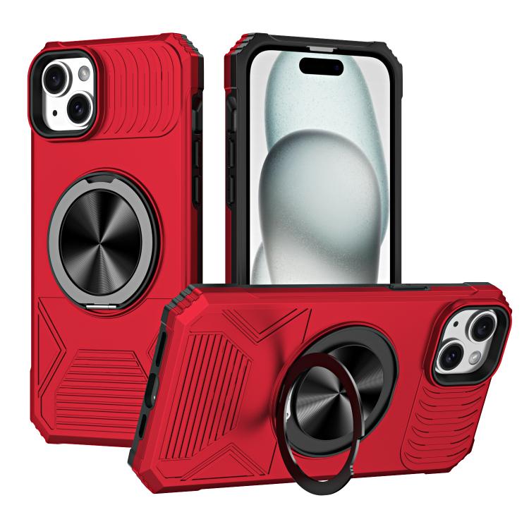 Alloy Rotating Holder MagSafe Shockproof Phone Case