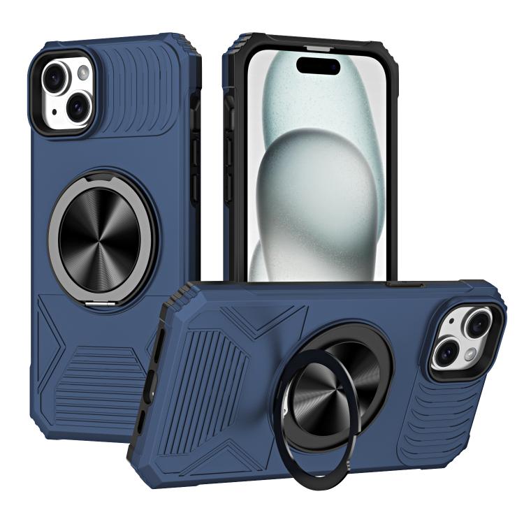 Alloy Rotating Holder MagSafe Shockproof Phone Case