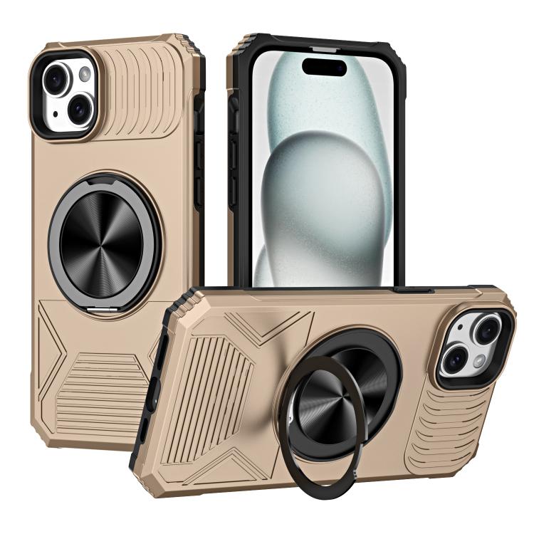 Alloy Rotating Holder MagSafe Shockproof Phone Case
