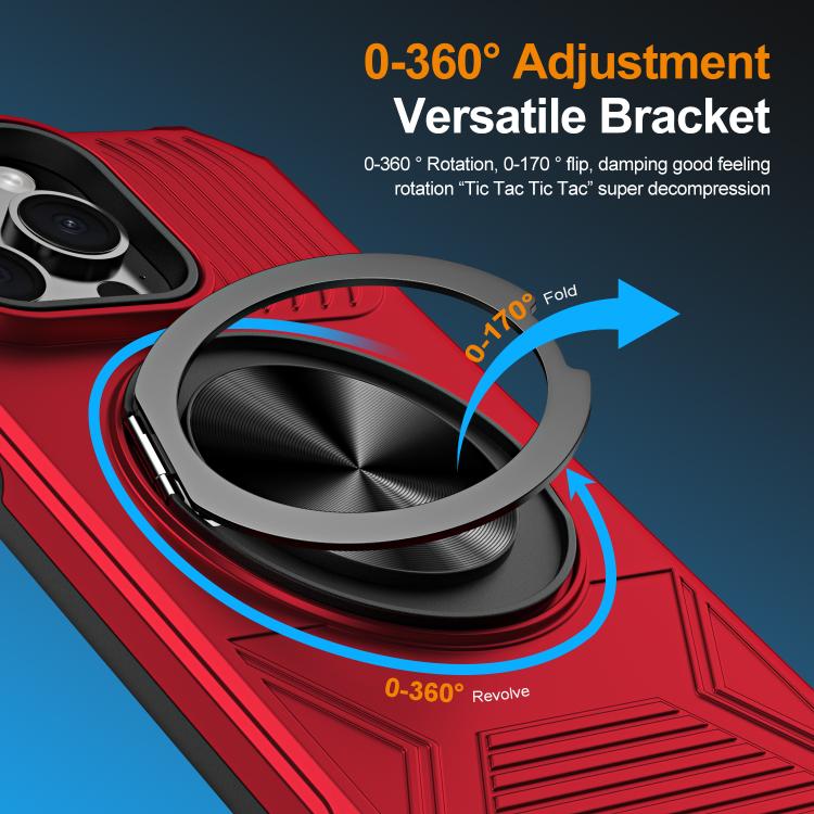 Alloy Rotating Holder MagSafe Shockproof Phone Case