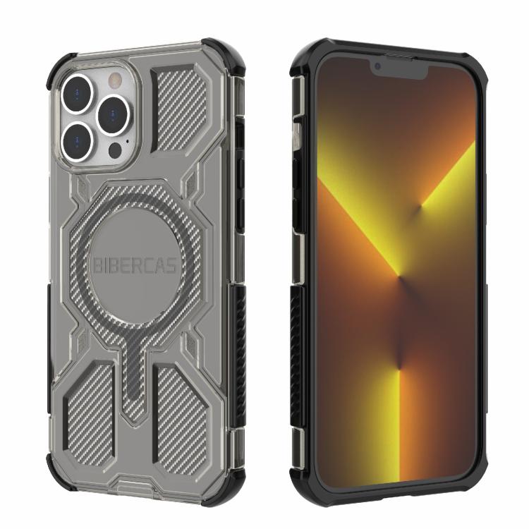 BIBERCAS Transparent Color Series MagSafe Air Bag Shockproof Phone Case