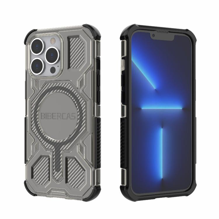 BIBERCAS Transparent Color Series MagSafe Air Bag Shockproof Phone Case