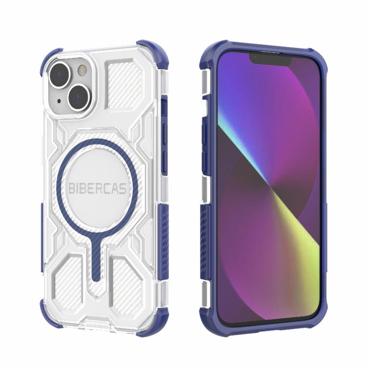 BIBERCAS Transparent Color Series MagSafe Air Bag Shockproof Phone Case