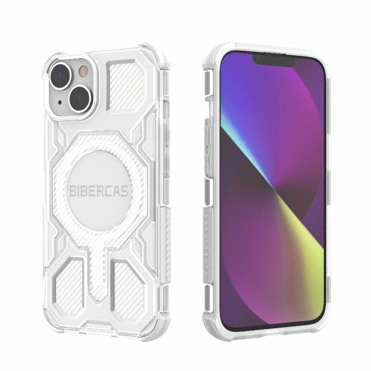 BIBERCAS Transparent Color Series MagSafe Air Bag Shockproof Phone Case