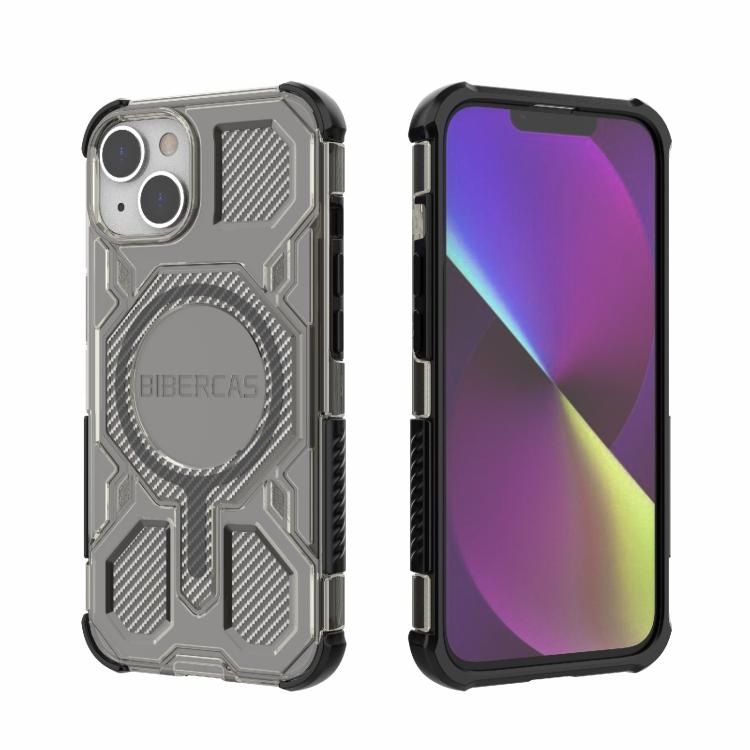 BIBERCAS Transparent Color Series MagSafe Air Bag Shockproof Phone Case