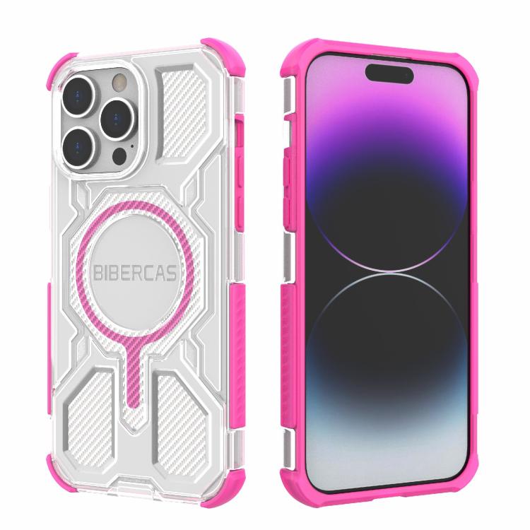 BIBERCAS Transparent Color Series MagSafe Air Bag Shockproof Phone Case