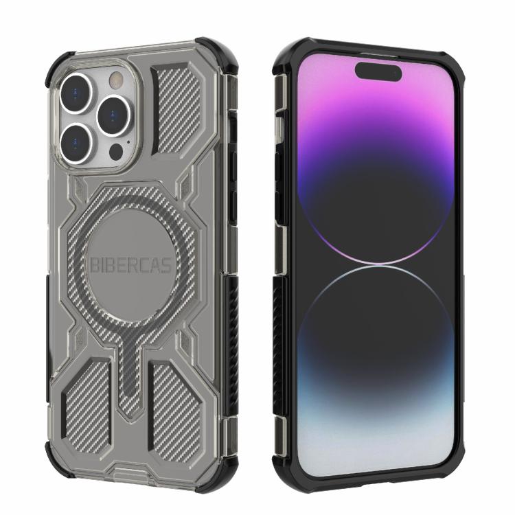 BIBERCAS Transparent Color Series MagSafe Air Bag Shockproof Phone Case