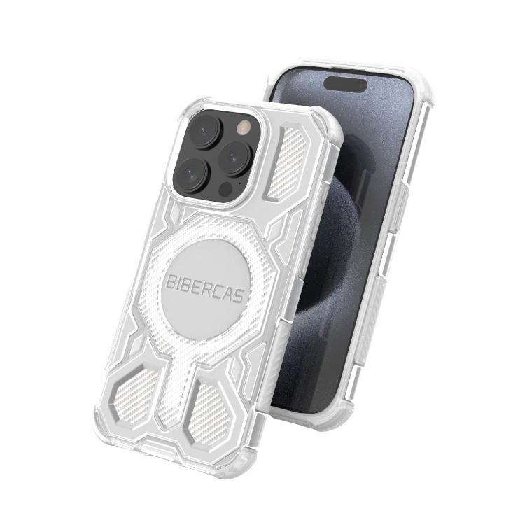 BIBERCAS Transparent Color Series MagSafe Air Bag Shockproof Phone Case