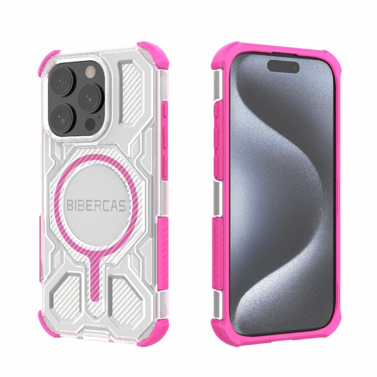 BIBERCAS Transparent Color Series MagSafe Air Bag Shockproof Phone Case