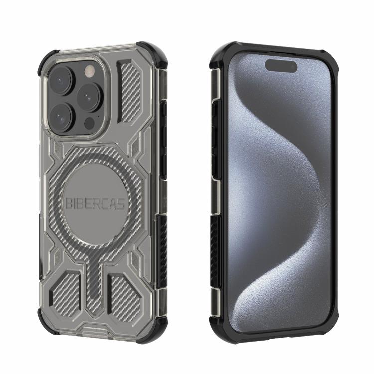 BIBERCAS Transparent Color Series MagSafe Air Bag Shockproof Phone Case