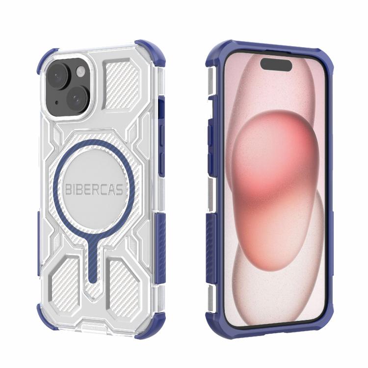 BIBERCAS Transparent Color Series MagSafe Air Bag Shockproof Phone Case