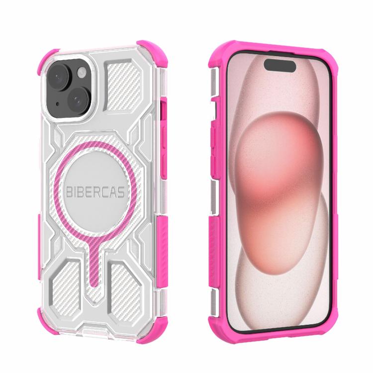 BIBERCAS Transparent Color Series MagSafe Air Bag Shockproof Phone Case